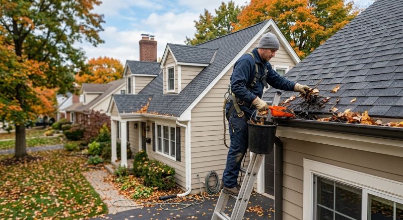 Gutter Leaf Clearing in Morris County, NJ